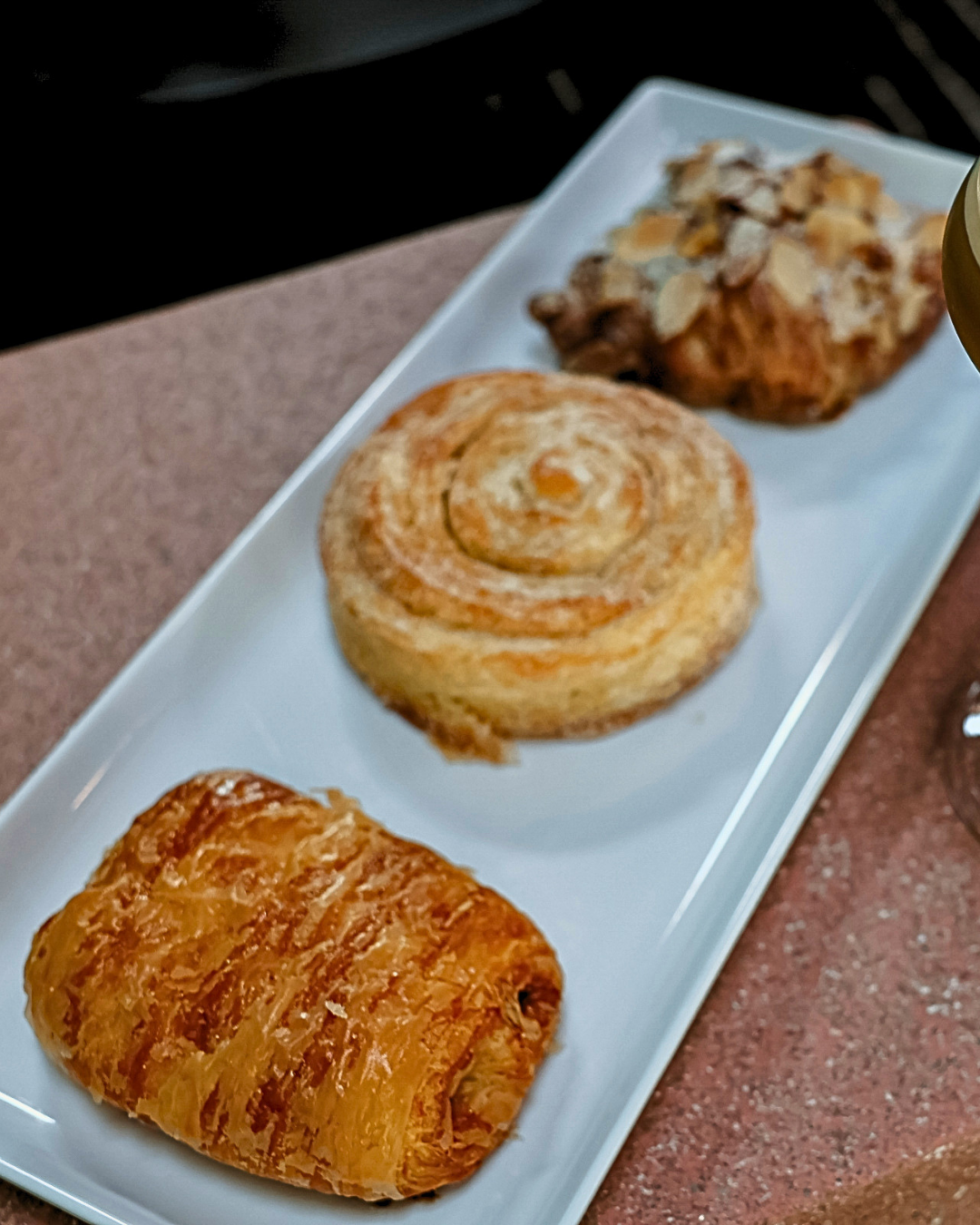 Pastry trio on a tray, Plant Bar Pastries & Bites