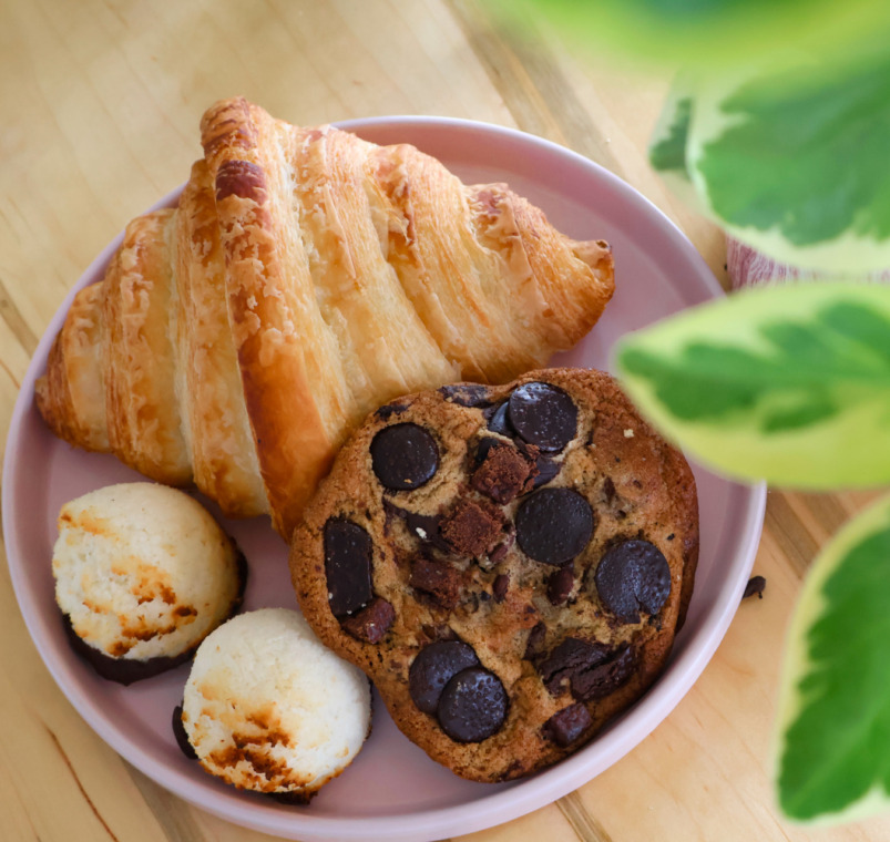 Local artisan pastries at Plant Bar