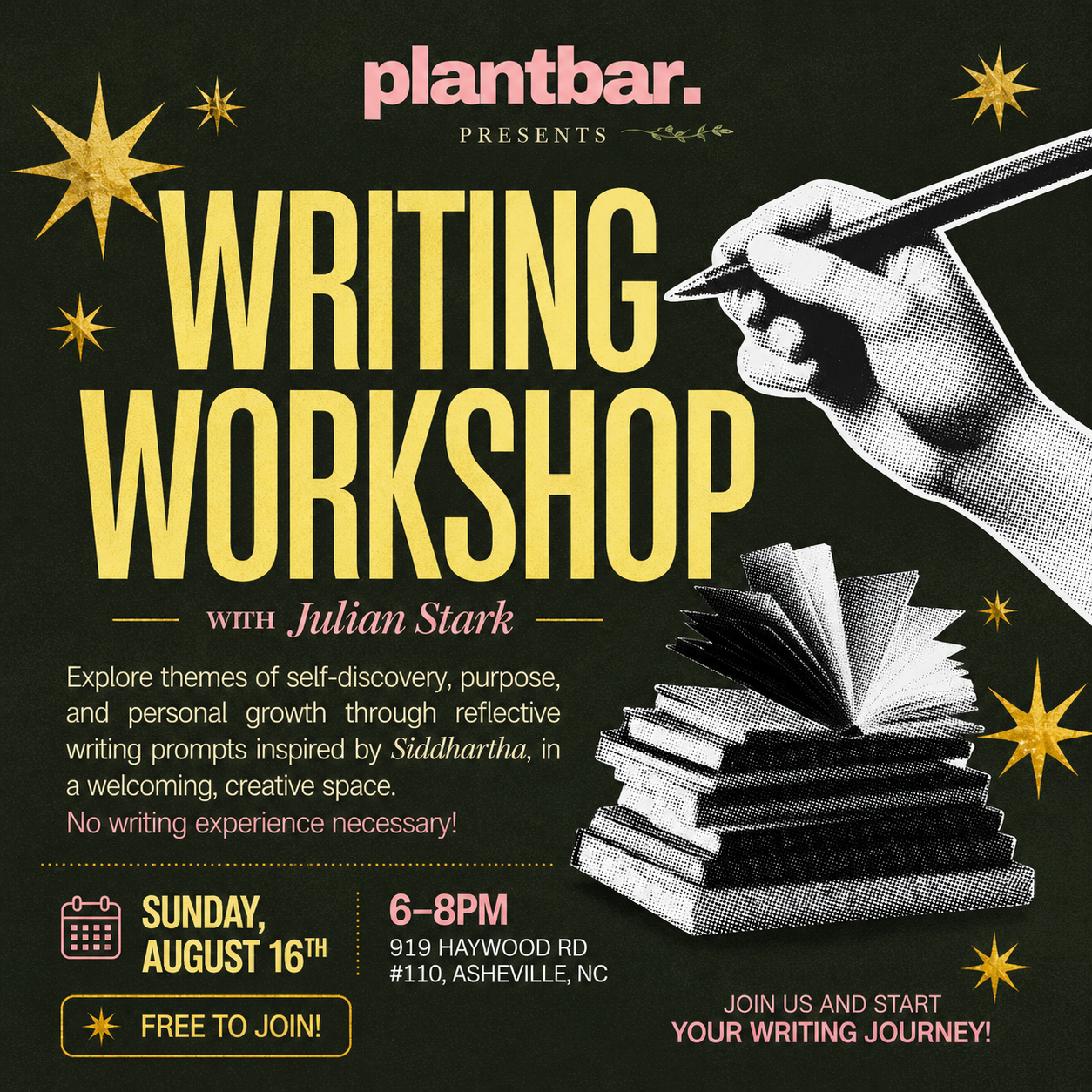 Writing Workshop with Julian Stark