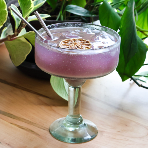 Lavender zero-proof coupe, Plant Bar Zero-Proof Cocktails
