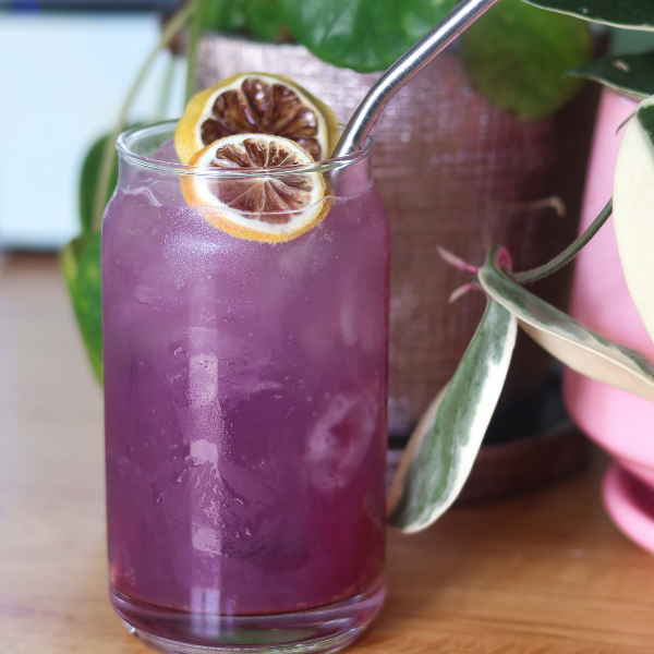 Purple citrus MerTail, Plant Bar Zero-Proof Cocktails