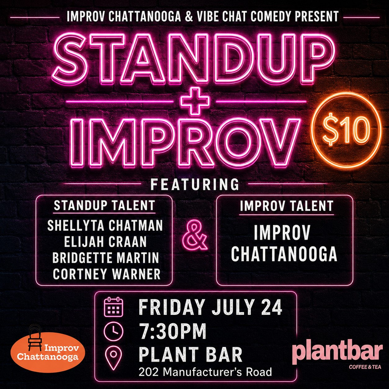 Standup + Improv at Plant Bar