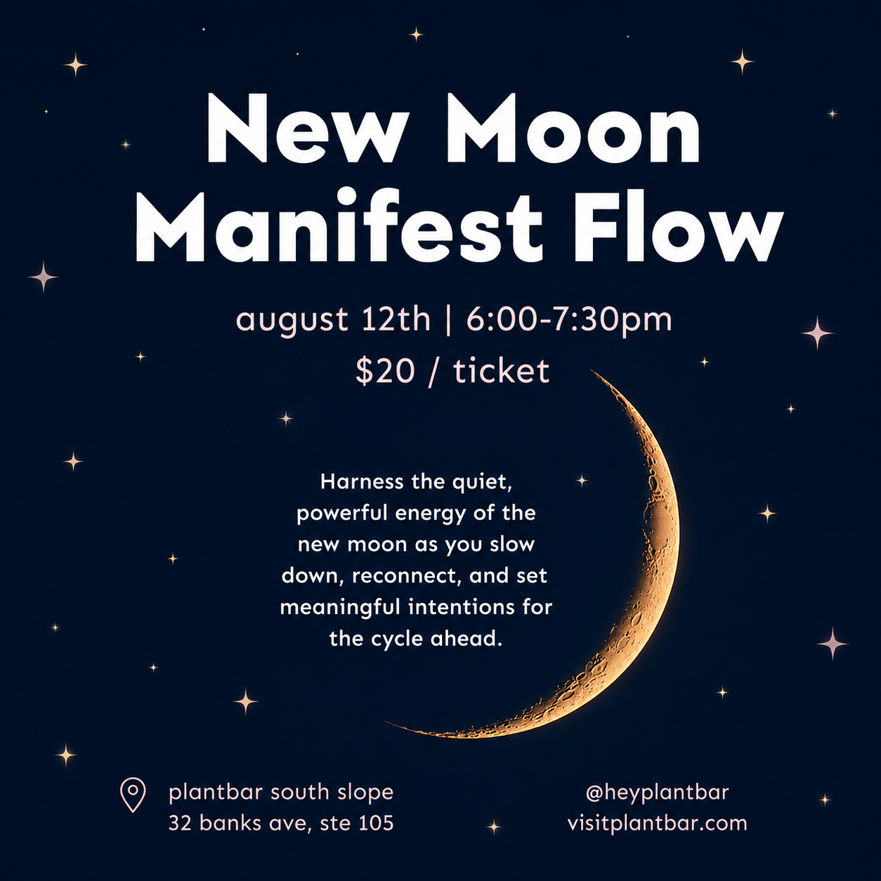 New Moon Manifest Flow