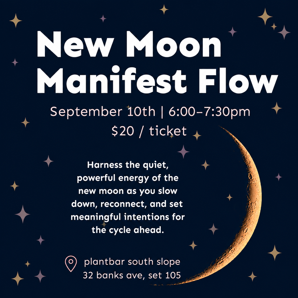 New Moon Manifest Flow