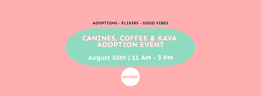 Canines, Coffee & Kava Adoption Event Canines, Coffee & Kava Adoption Event