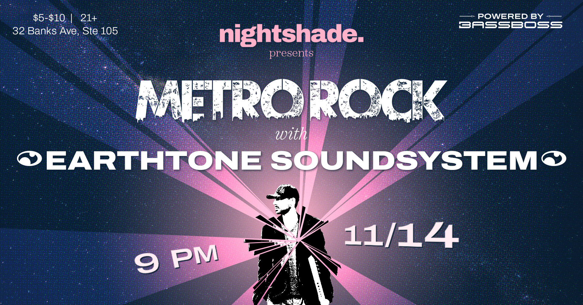 Metro Rock w/ Earthtone Soundsystem Hosted by Nightshade Metro Rock w/ Earthtone Soundsystem Hosted by Nightshade