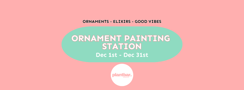 Ornament Painting Station Ornament Painting Station