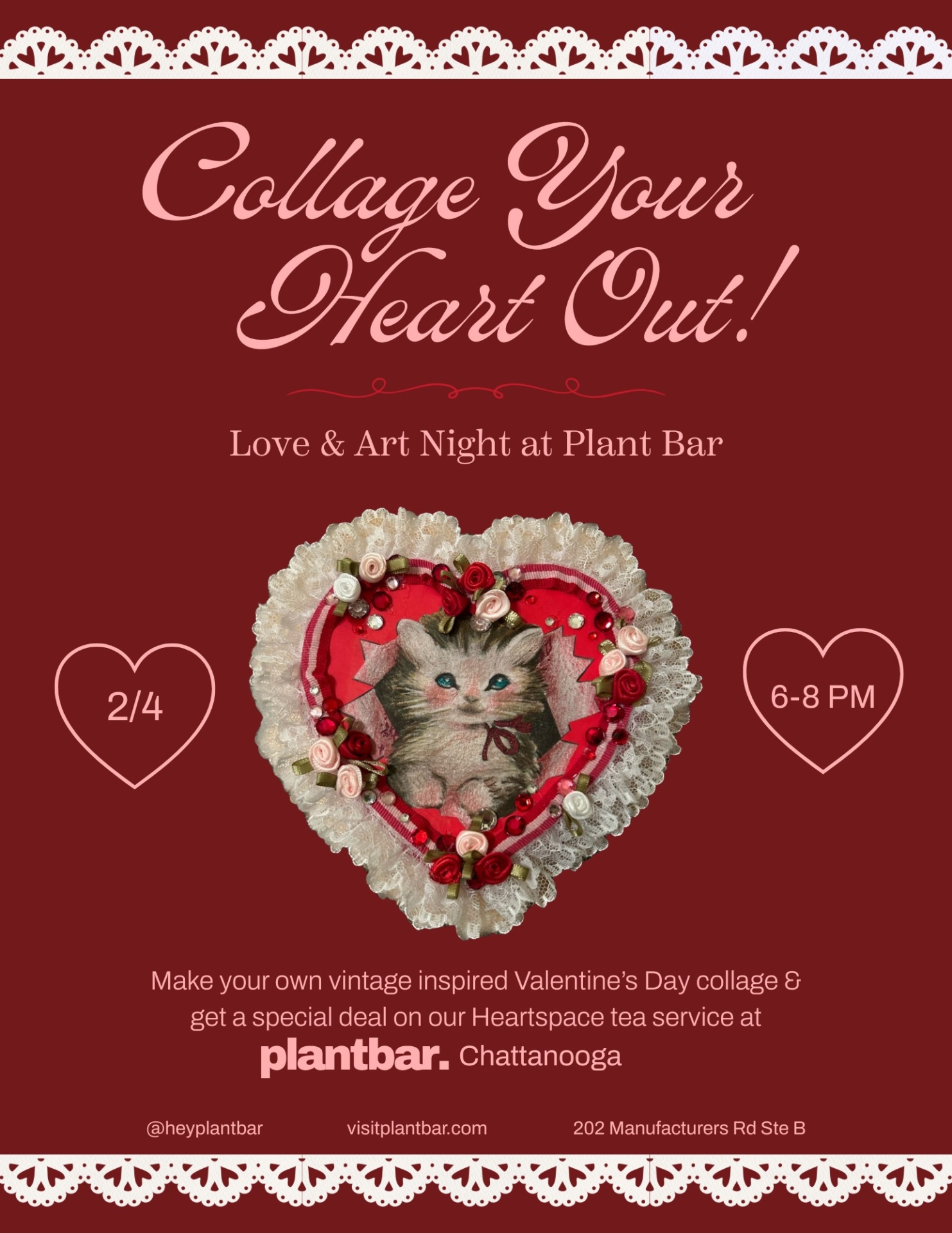 Collage Your Heart Out flyer