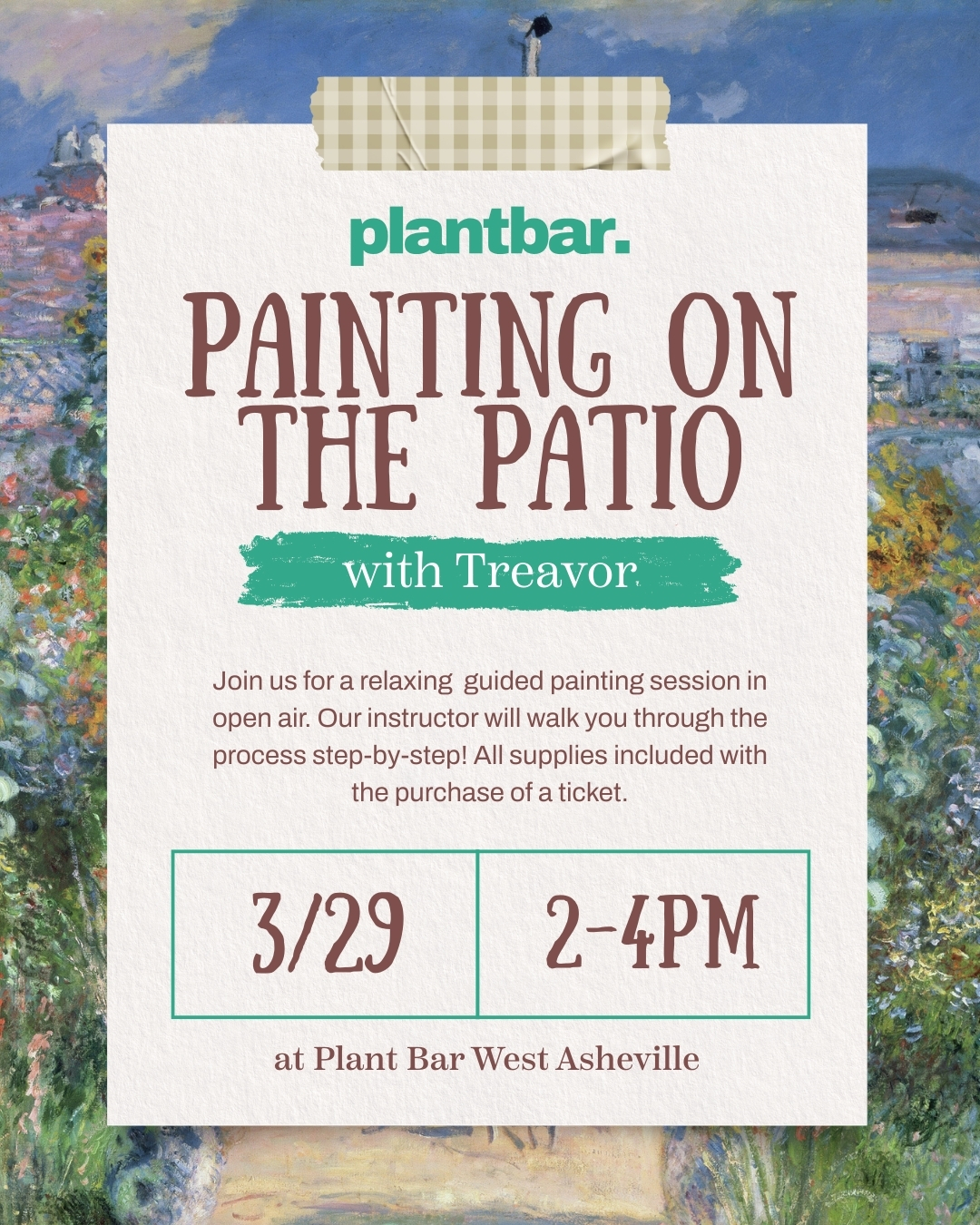 Painting on the Patio West Asheville Main Feed