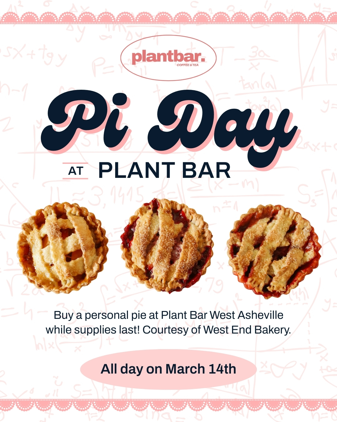 Pi Day at Plant Bar main feed