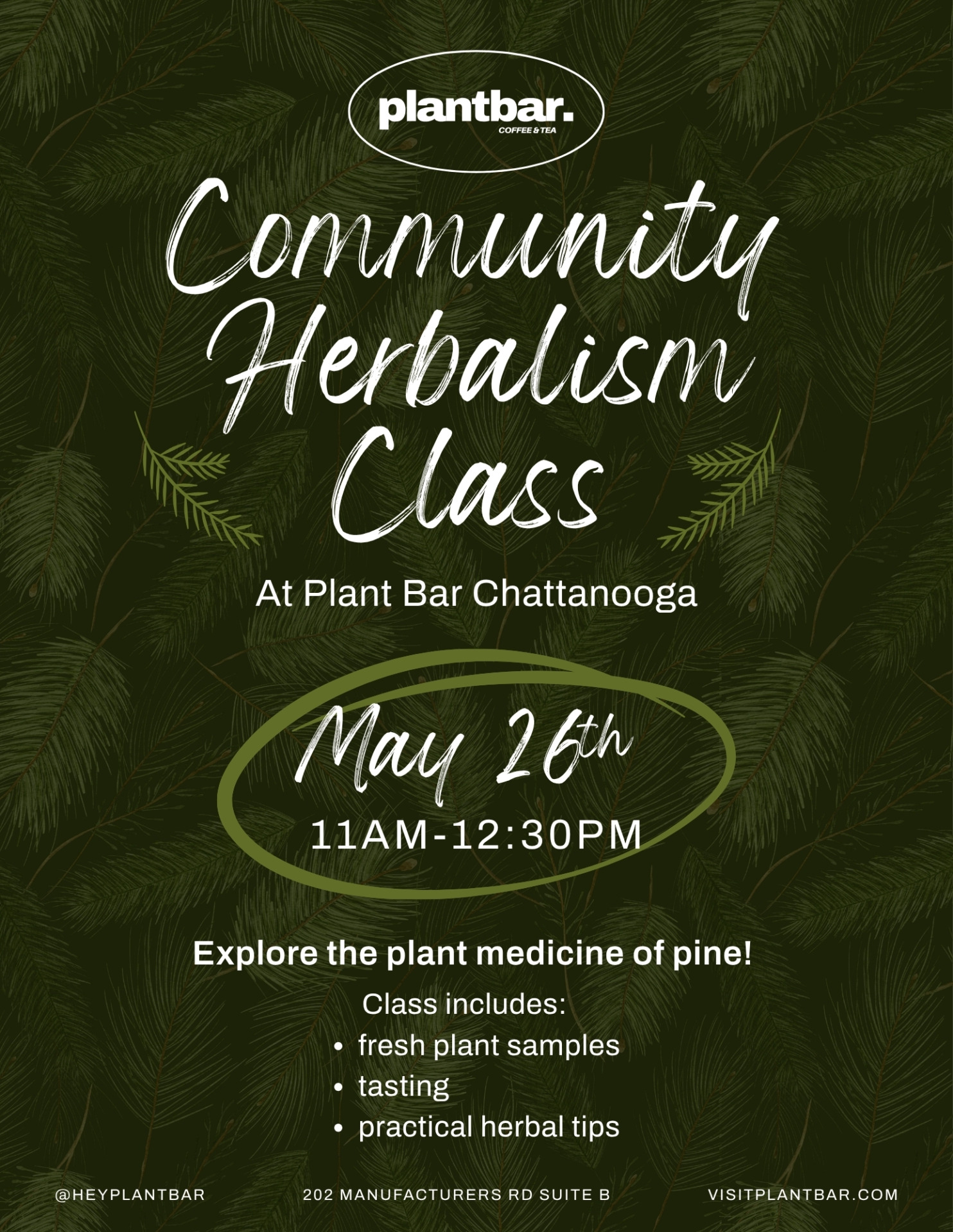Community Herbalism Class flyer