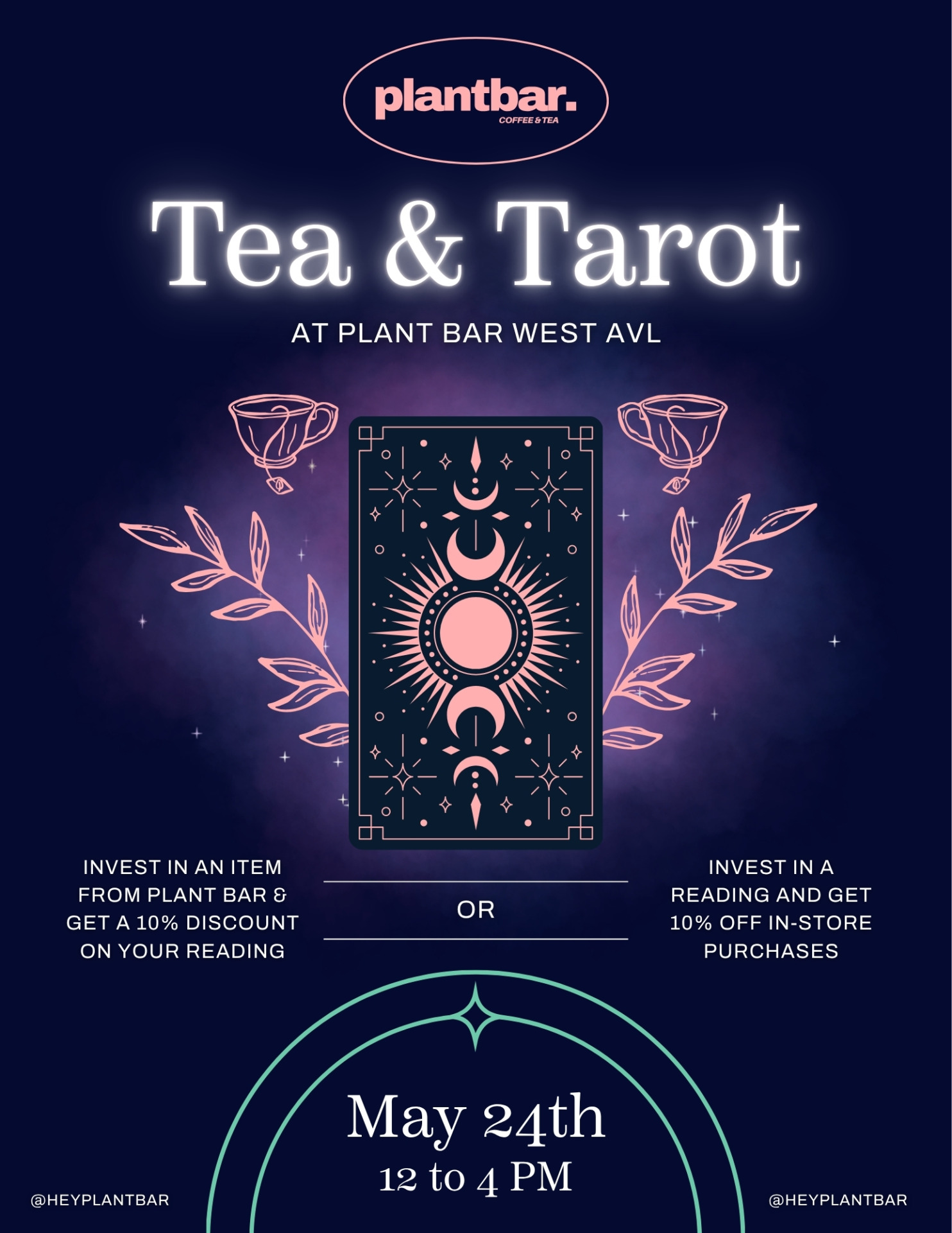 Tea and Tarot West AVL flyer